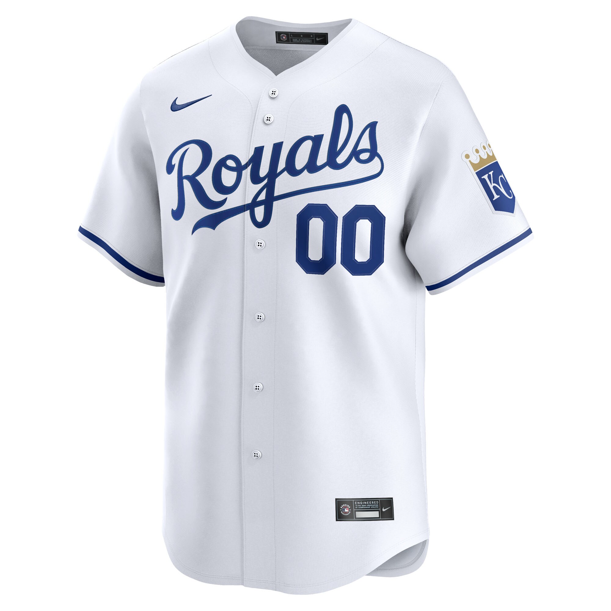 Alternative view of Men's Kansas City Royals White Home Limited Pick-A-Player Retired Roster Jersey 