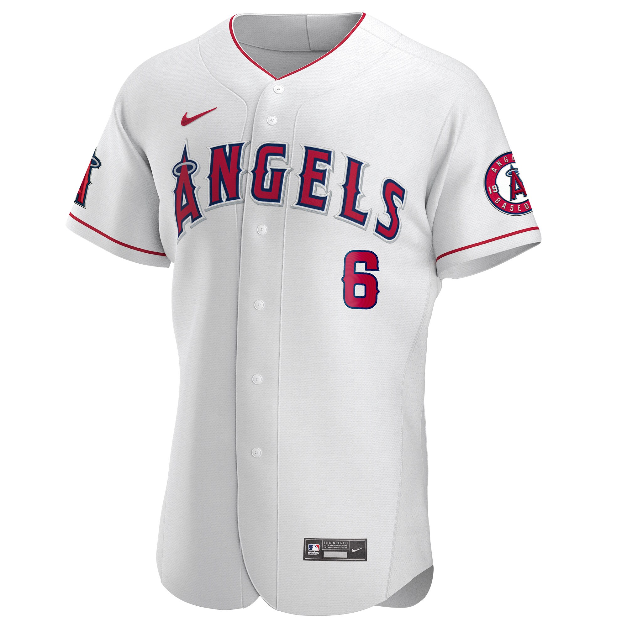 Alternative view of Men's Los Angeles Angels Anthony Rendon White Player Jersey 