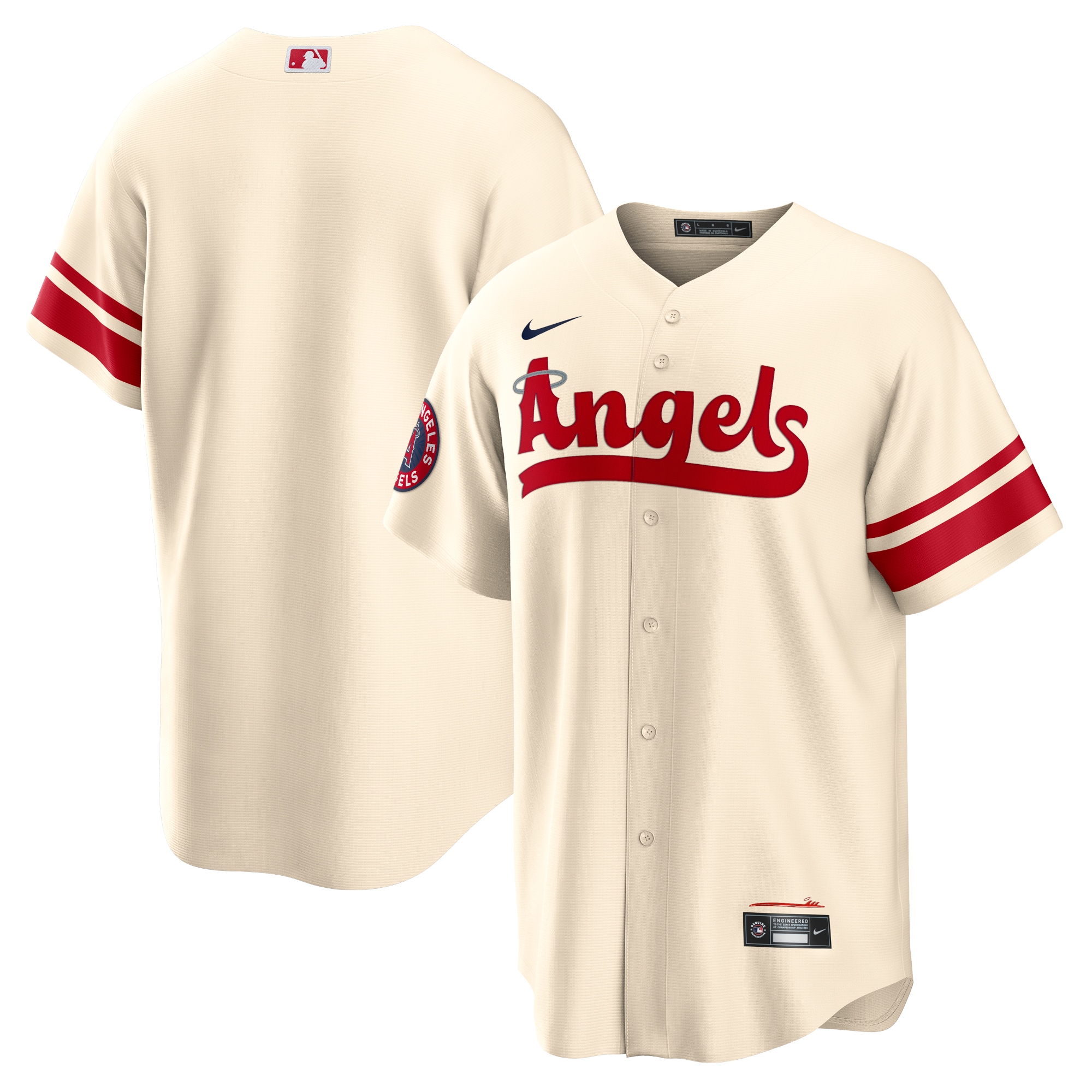 Men's Los Angeles Angels Cream City Connect Team Jersey 