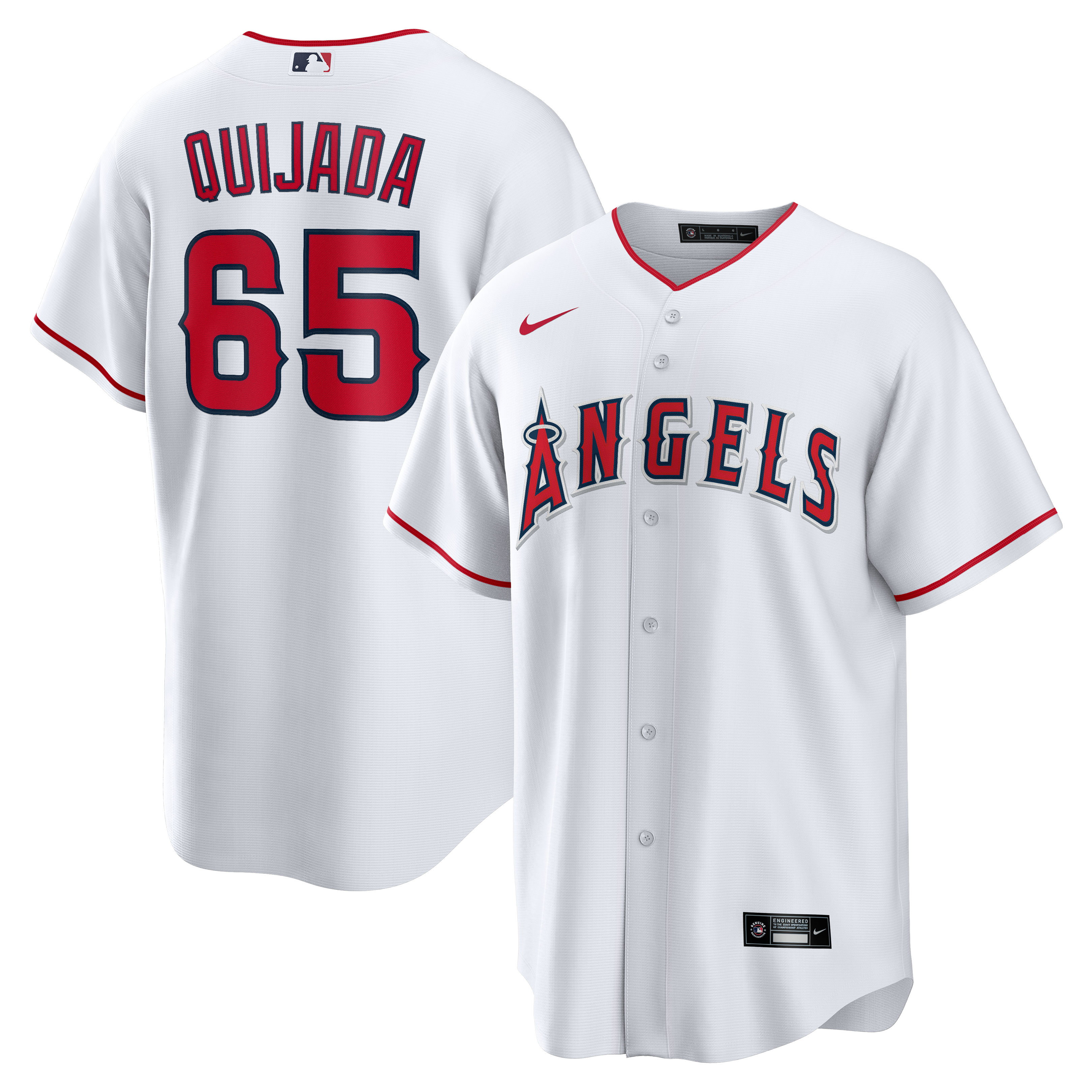 Men's Los Angeles Angels José Quijada White Home Player Jersey 