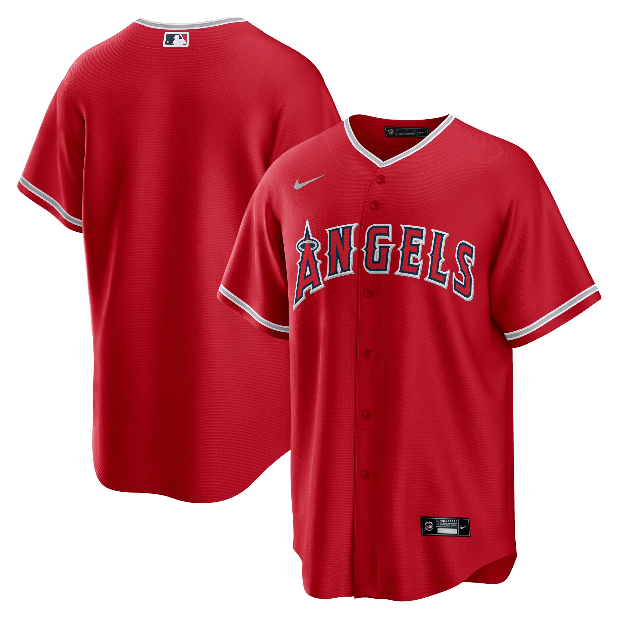 Men's Los Angeles Angels Red Alternate Team Jersey 