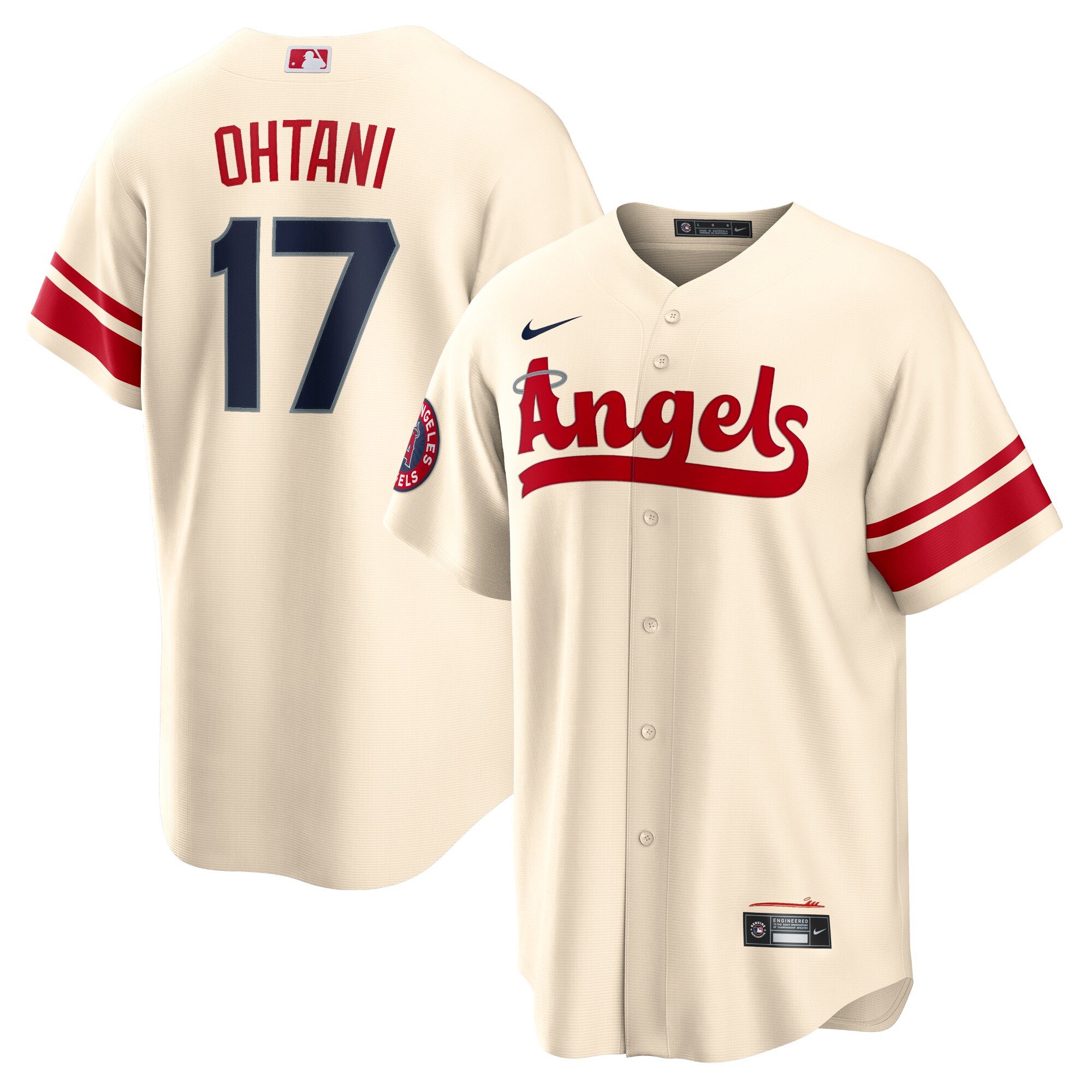 Men's Los Angeles Angels Shohei Ohtani Cream City Connect Player Jersey 