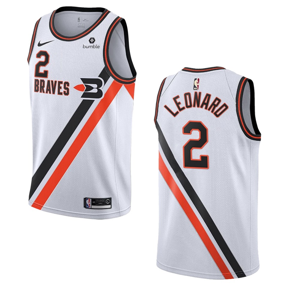 Men's Los Angeles Clippers #2 Kawhi Leonard Hardwood Classics Swingman Jersey - White