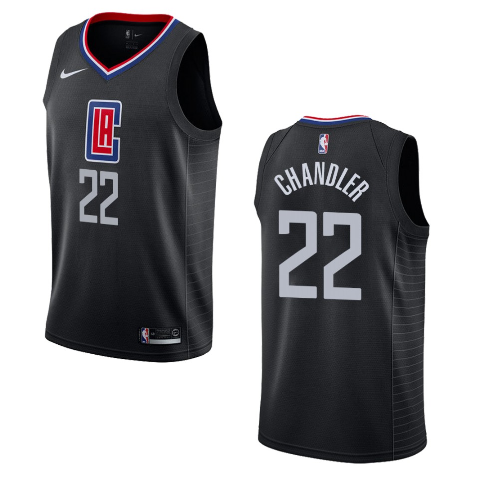 Men's Los Angeles Clippers #22 Wilson Chandler Statement Swingman Jersey - Black