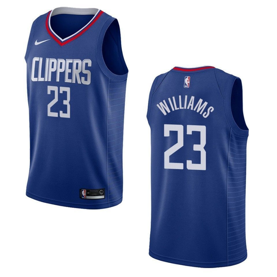 Men's Los Angeles Clippers 23 Lou Williams Icon Swingman Jersey - Blue - JS717 