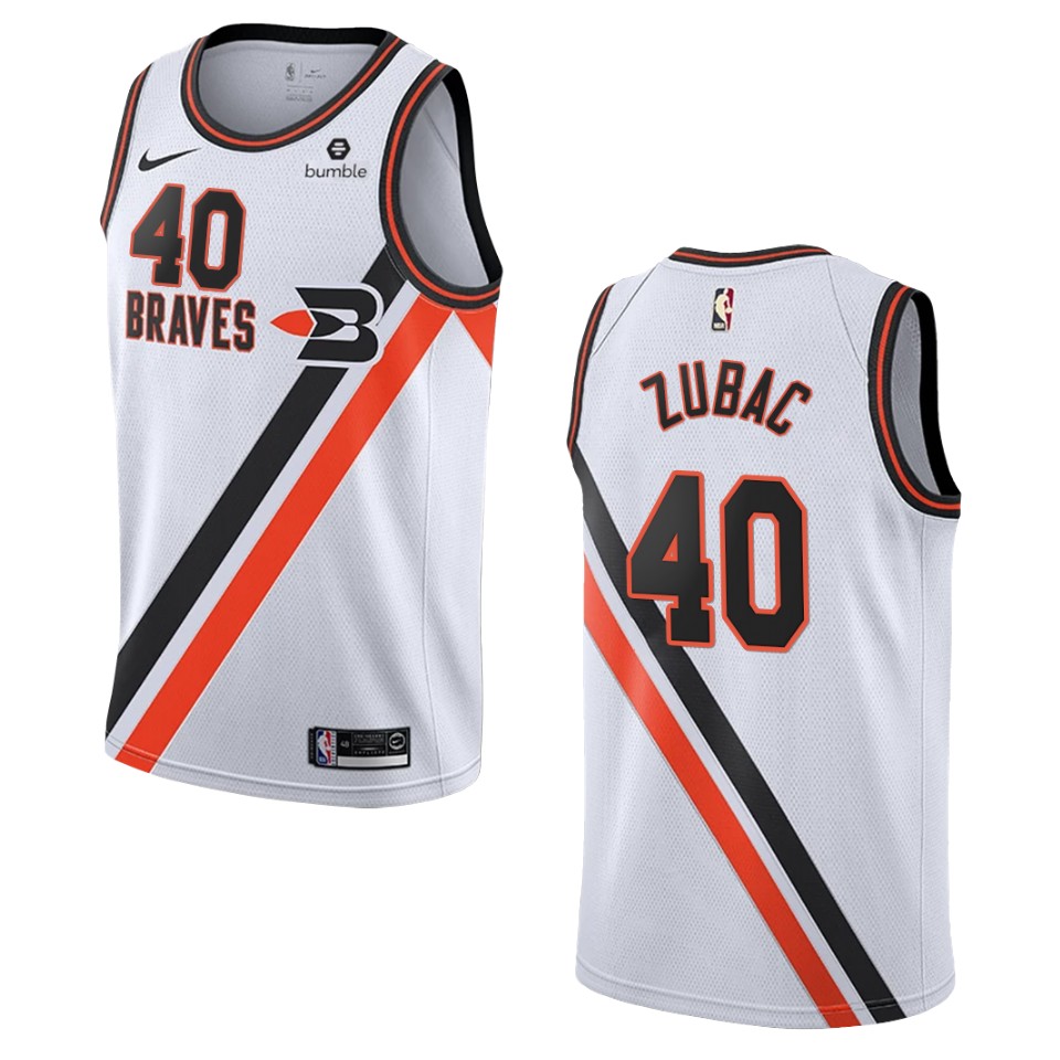 Men's Los Angeles Clippers #40 Ivica Zubac Hardwood Classics Swingman Jersey - White