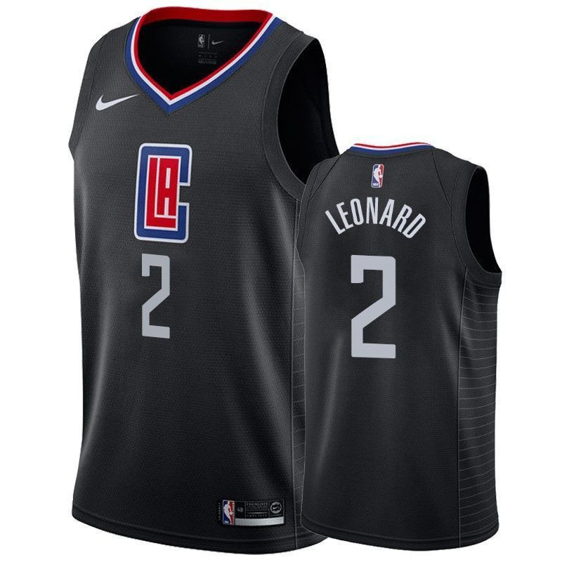 Men's Los Angeles Clippers Kawhi Leonard 2 Statet Jersey - JS138 