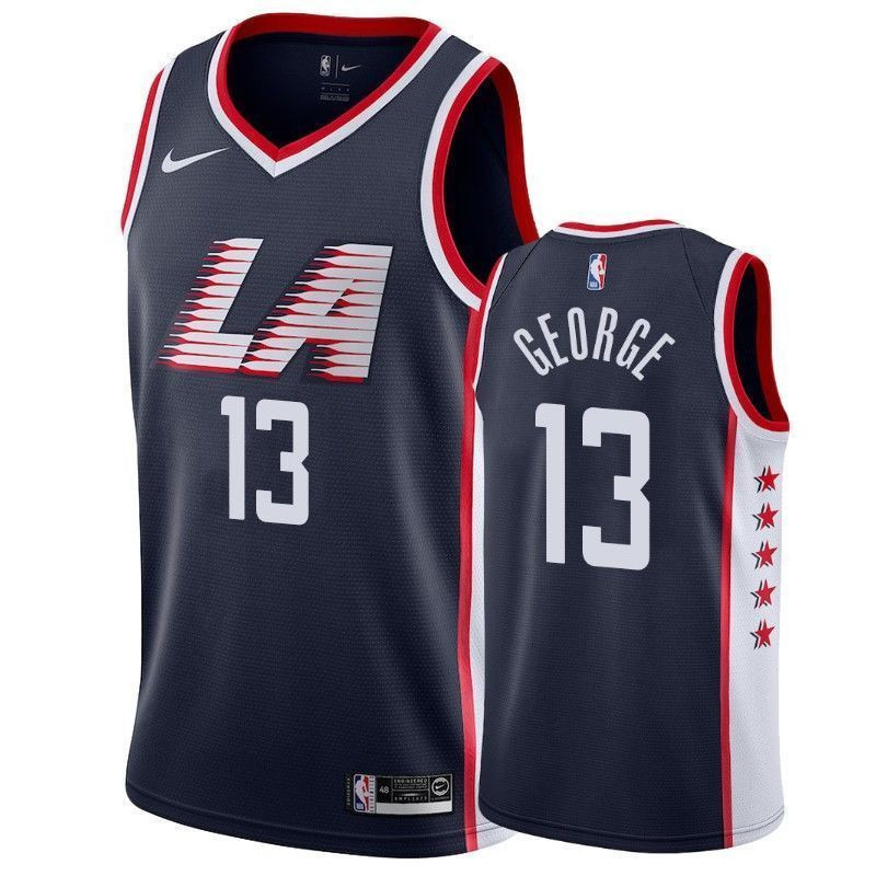 Men's Los Angeles Clippers Paul George 13 City Men's Jersey - JS721 