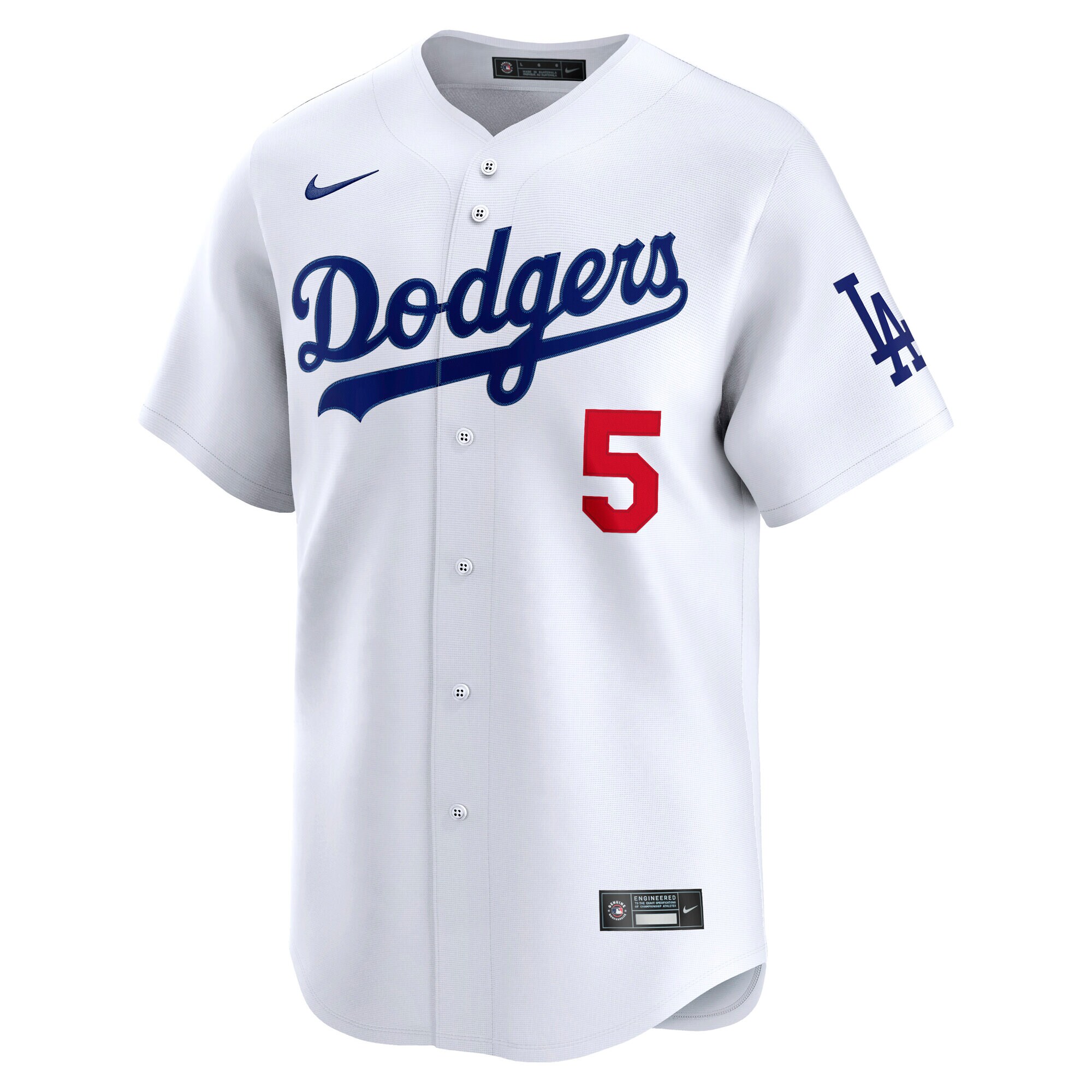 Alternative view of Men's Los Angeles Dodgers Freddie Freeman White Alternate Limited Player Jersey 