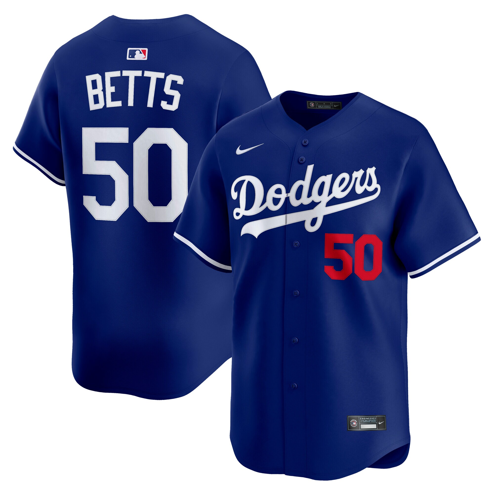 Men's Los Angeles Dodgers Mookie Betts Royal Alternate Limited Player Jersey 