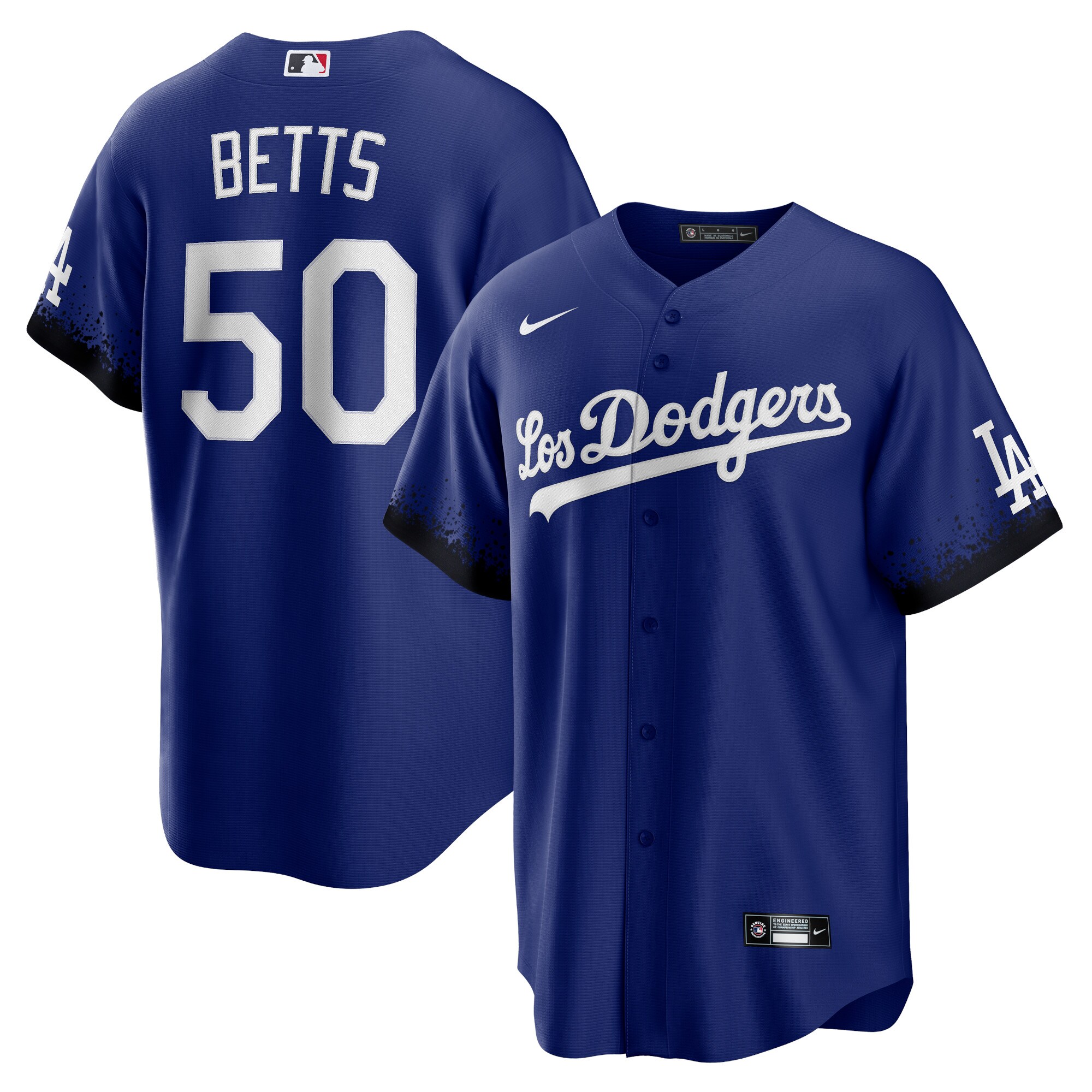 Men's Los Angeles Dodgers Mookie Betts Royal City Connect Player Jersey 