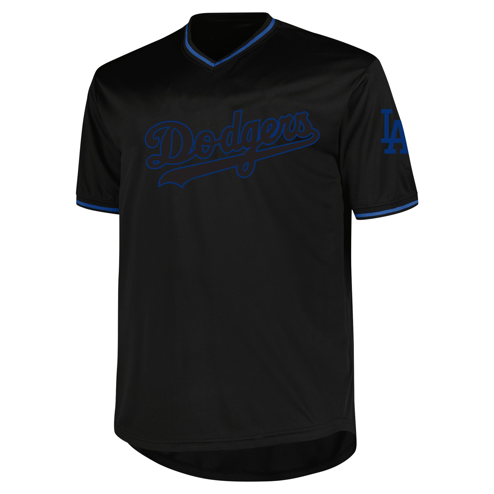Alternative view of Men's Los Angeles Dodgers Profile Black Big & Tall Pop Fashion Jersey 