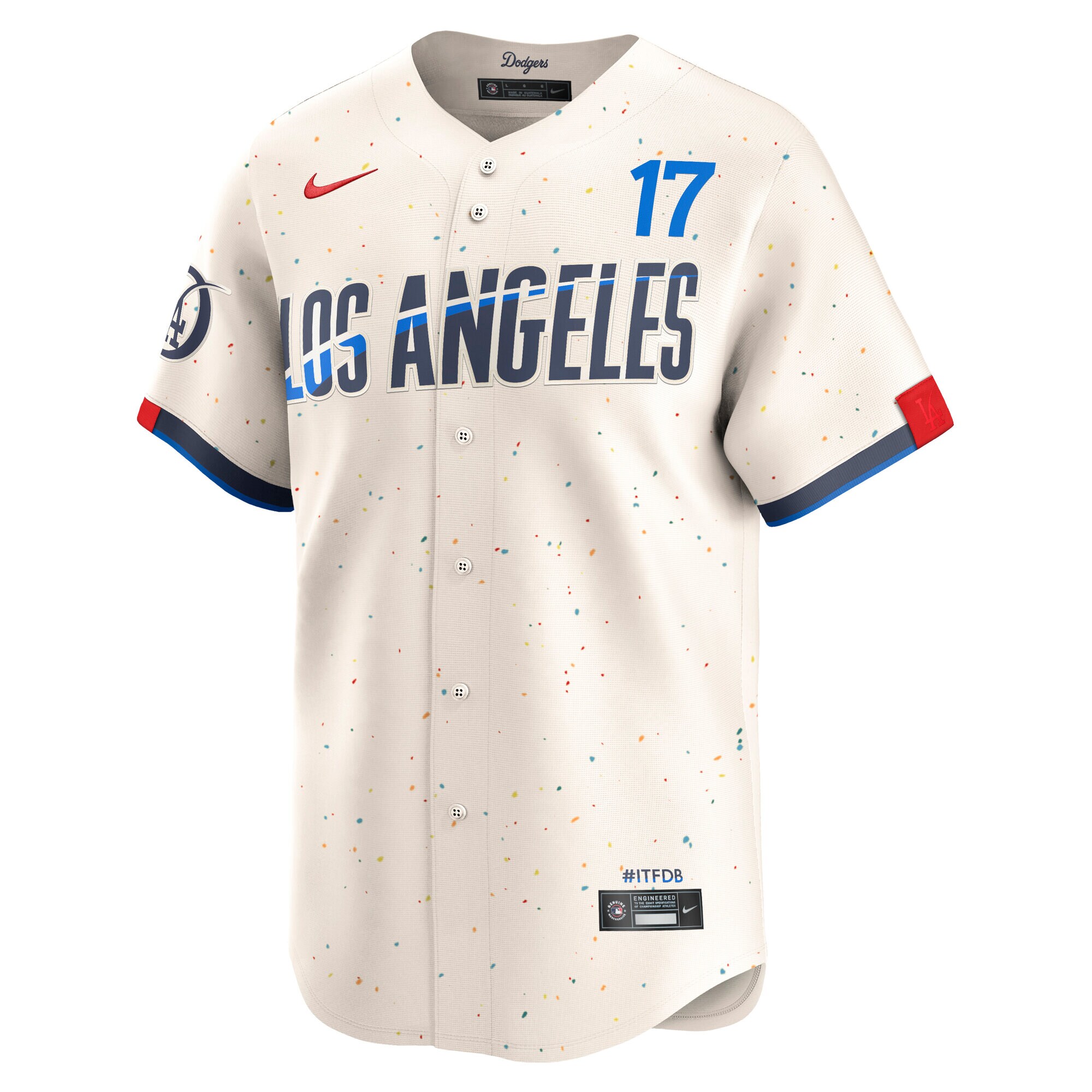 Alternative view of Men's Los Angeles Dodgers Shohei Ohtani Cream City Connect Limited Player Jersey 