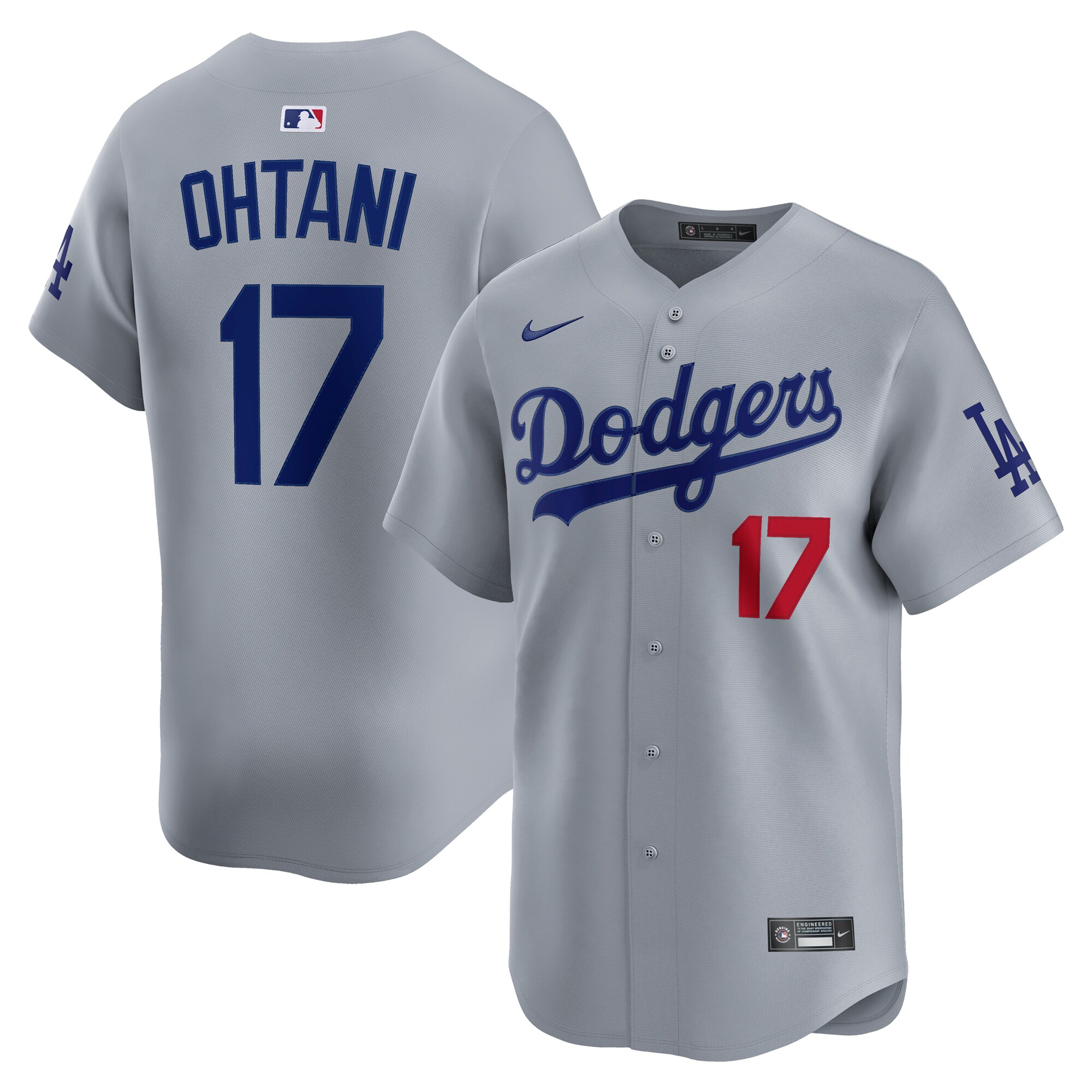 Men's Los Angeles Dodgers Shohei Ohtani Gray Road Alternate 