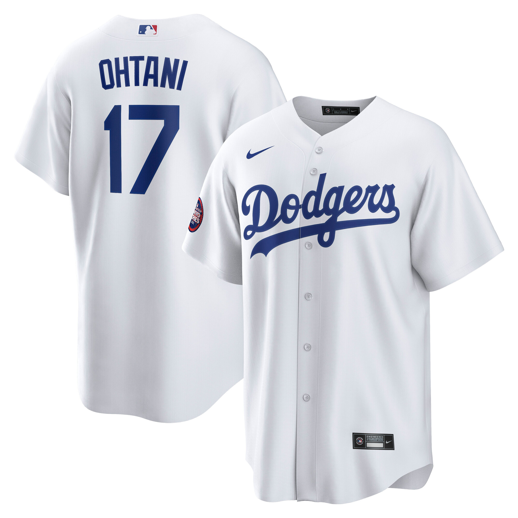 Men's Los Angeles Dodgers Shohei Ohtani White 2025 MLB World Tour: Tokyo Series Home Player Jersey 