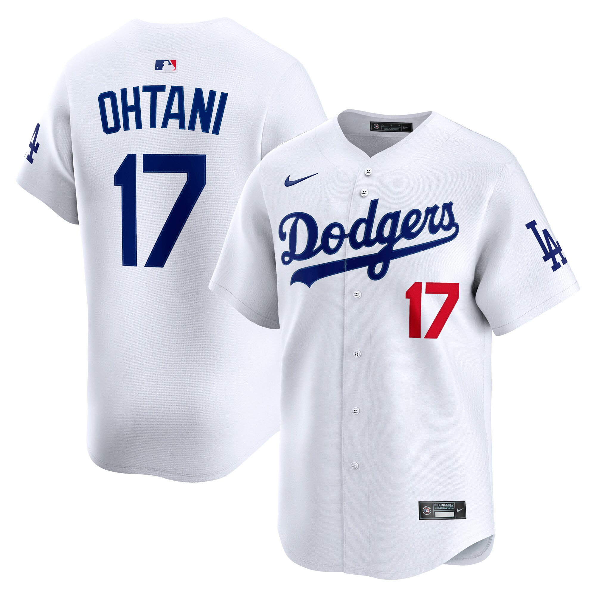 Men's Los Angeles Dodgers Shohei Ohtani White Home Limited Player Jersey 