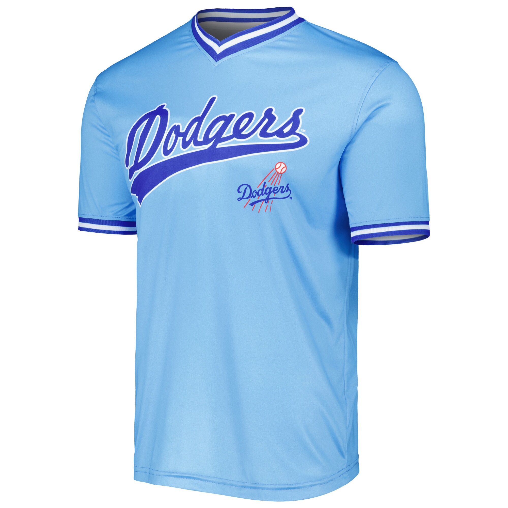 Alternative view of Men's Los Angeles Dodgers Stitches Light Blue Cooperstown Collection Team Jersey 