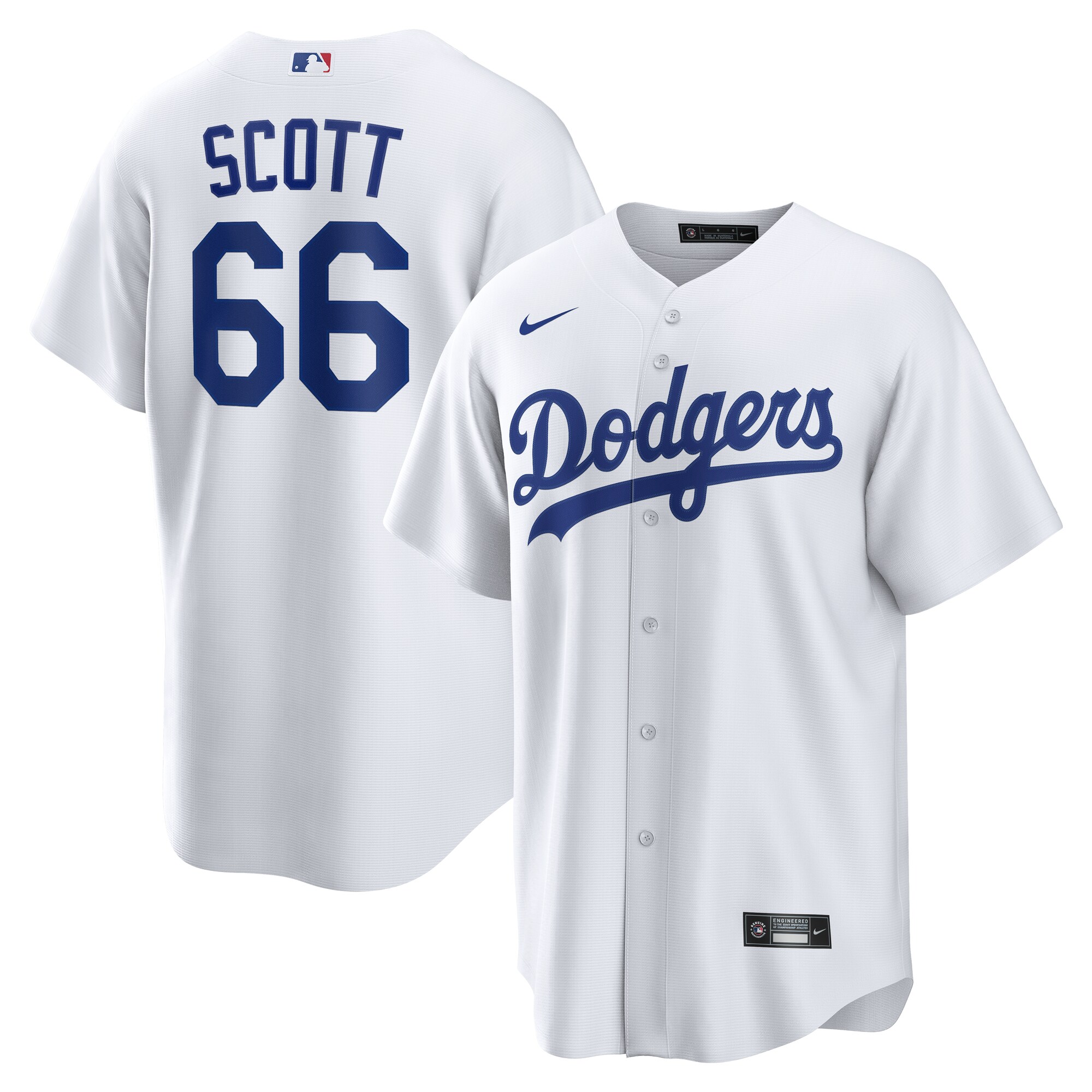 Men's Los Angeles Dodgers Tanner Scott White Home Jersey 