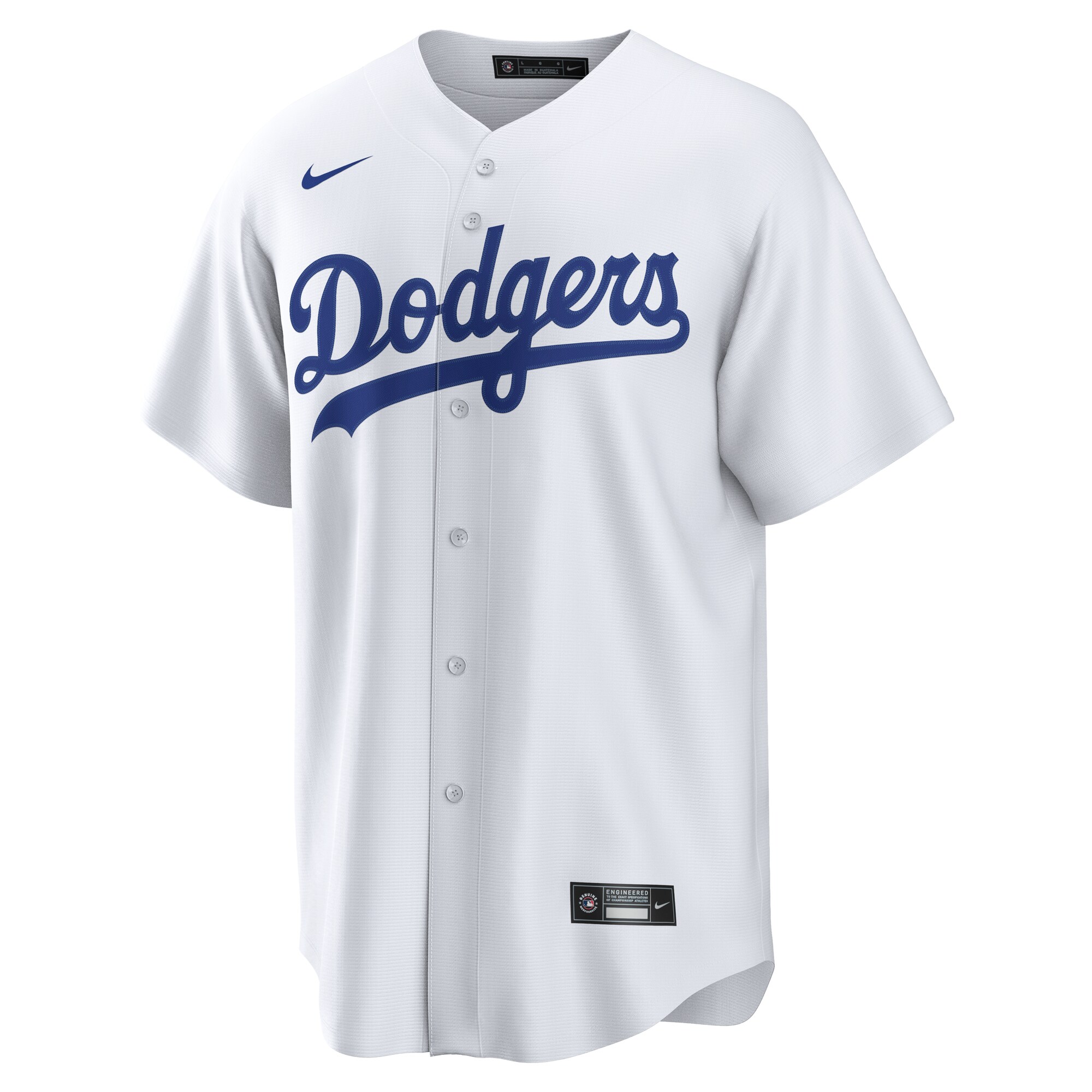 Alternative view of Men's Los Angeles Dodgers Teoscar Hernandez White Home Jersey 