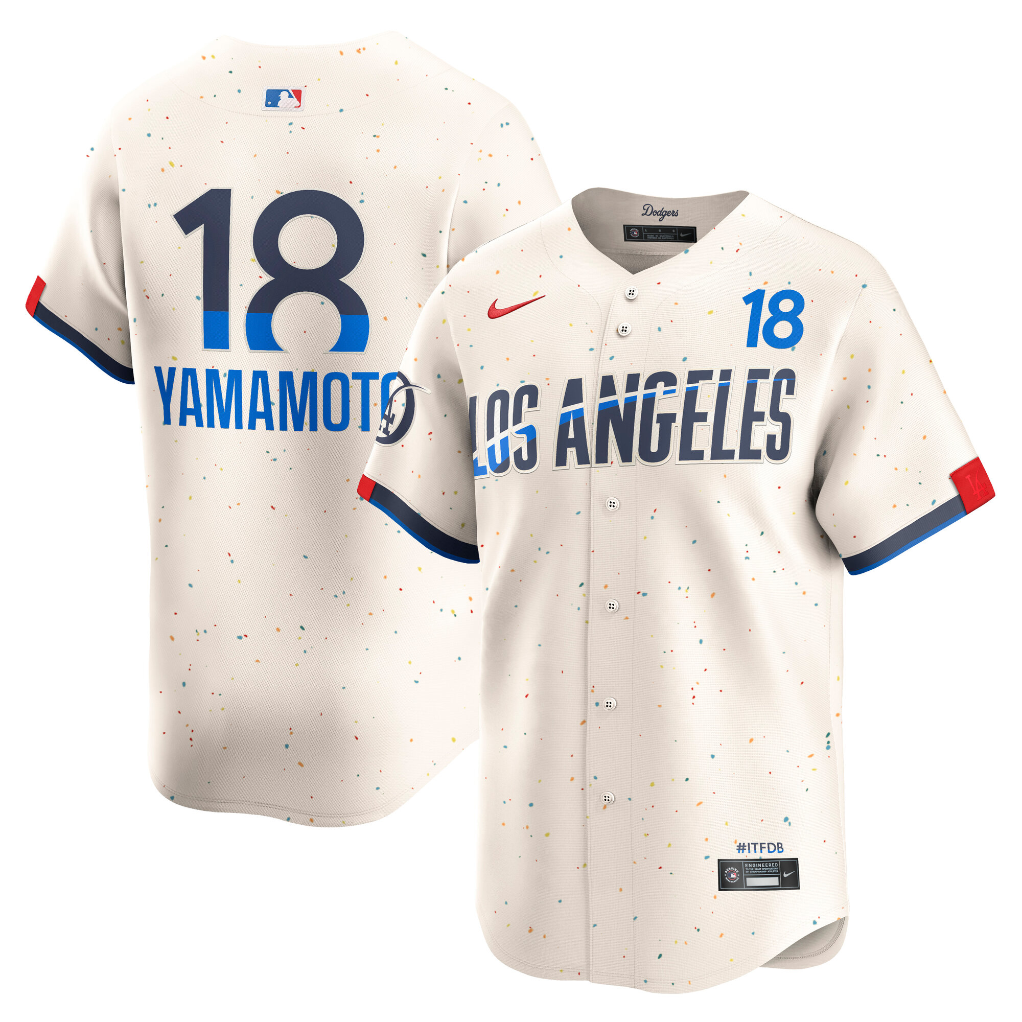 Men's Los Angeles Dodgers Yoshinobu Yamamoto Cream City Connect Limited Player Jersey 