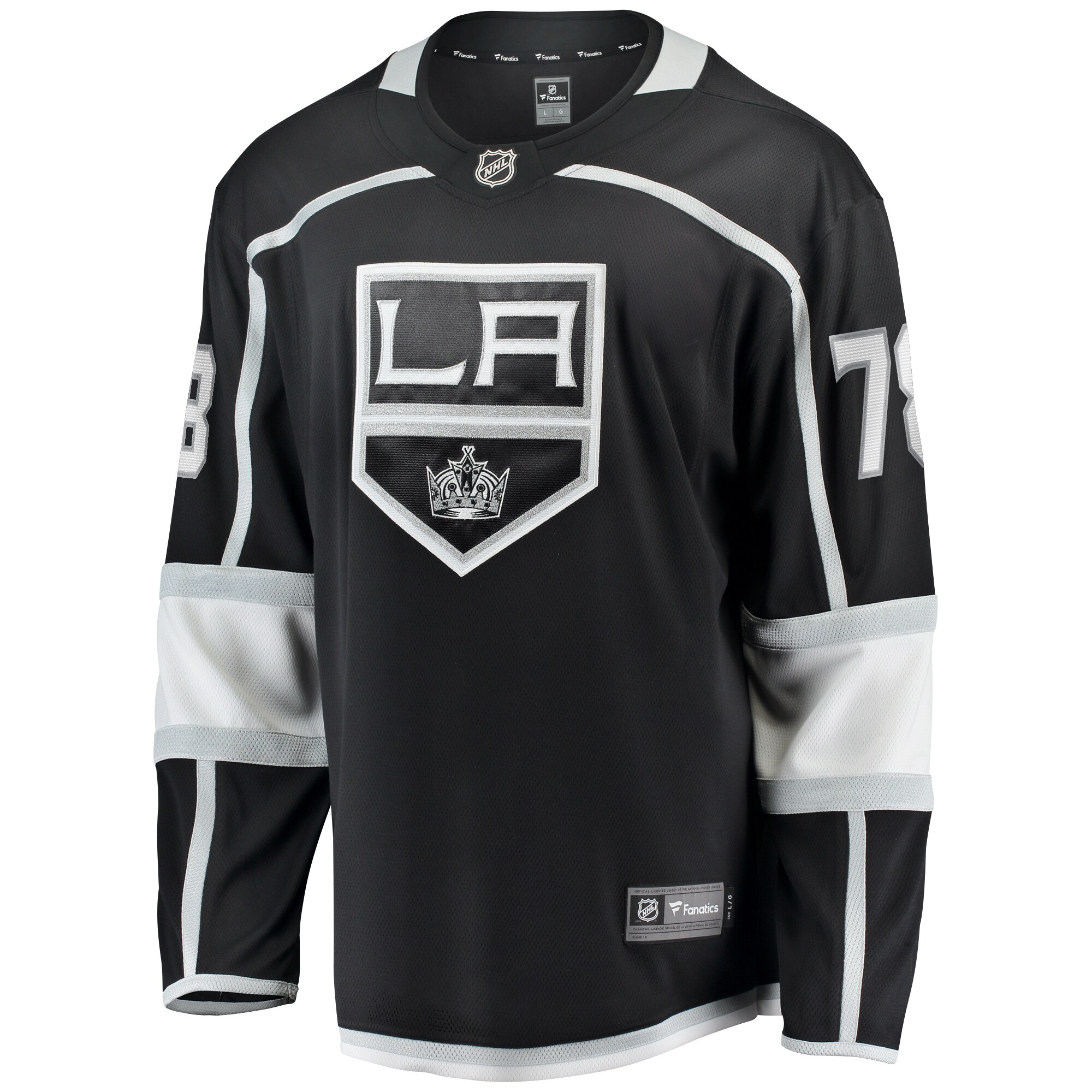 Alternative view of Men's Los Angeles Kings Alex Laferriere Black Home Premier Breakaway Player Jersey - JS469 