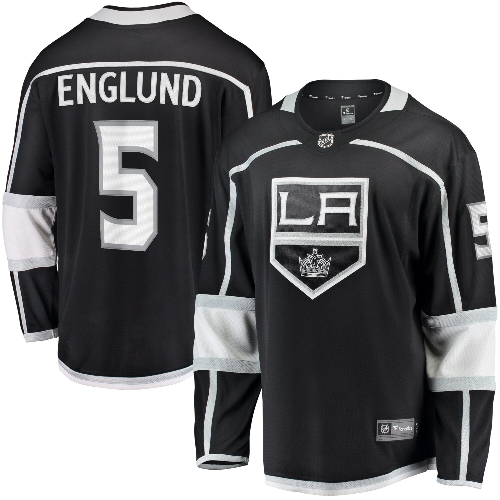 Men's Los Angeles Kings Andreas Englund Black Home Premier Breakaway Player Jersey - JS533 