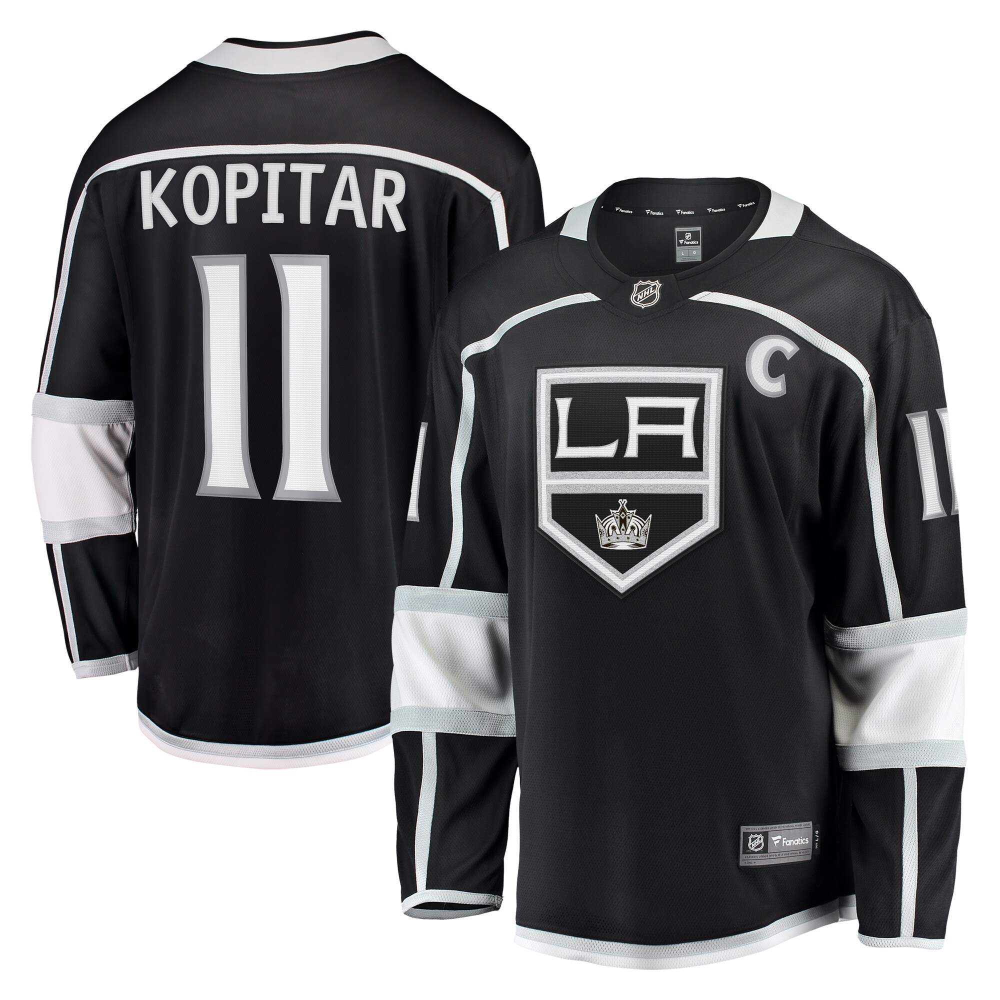 Men's Los Angeles Kings Anze Kopitar Black Home Breakaway Jersey - JS772 