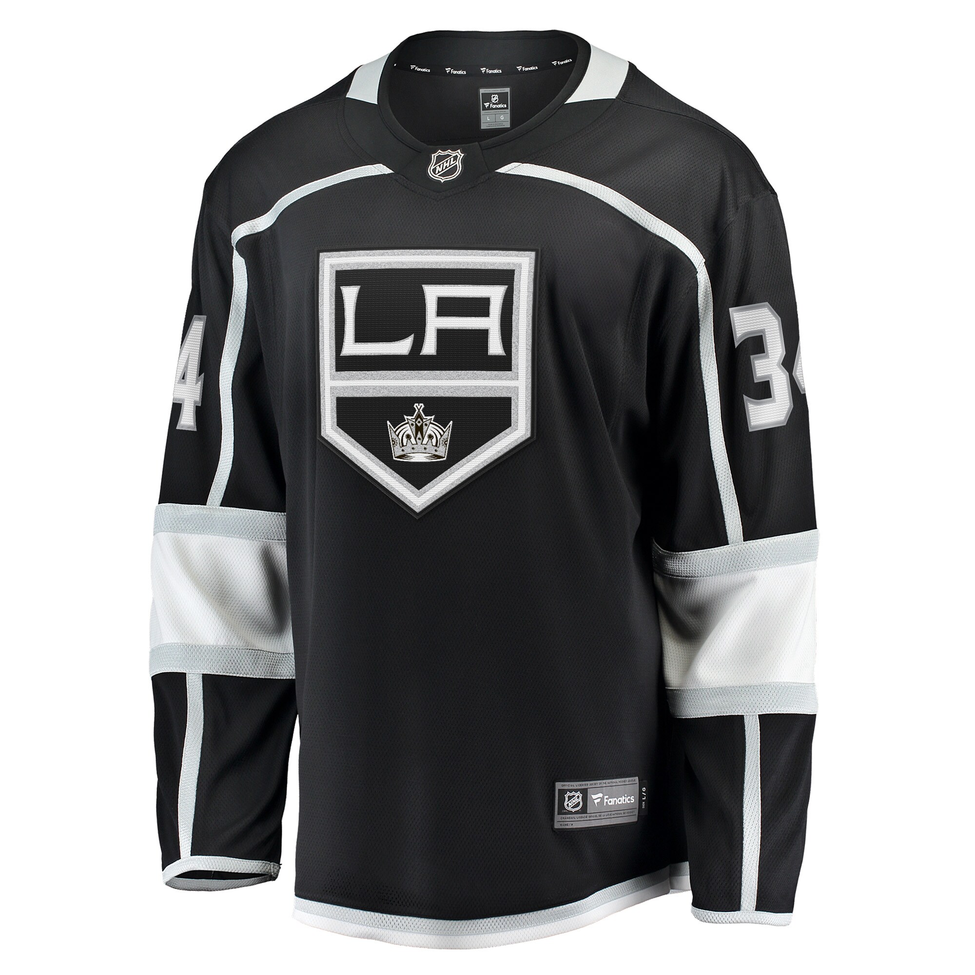 Alternative view of Men's Los Angeles Kings Arthur Kaliyev Black Home Breakaway Player Jersey - JS649 