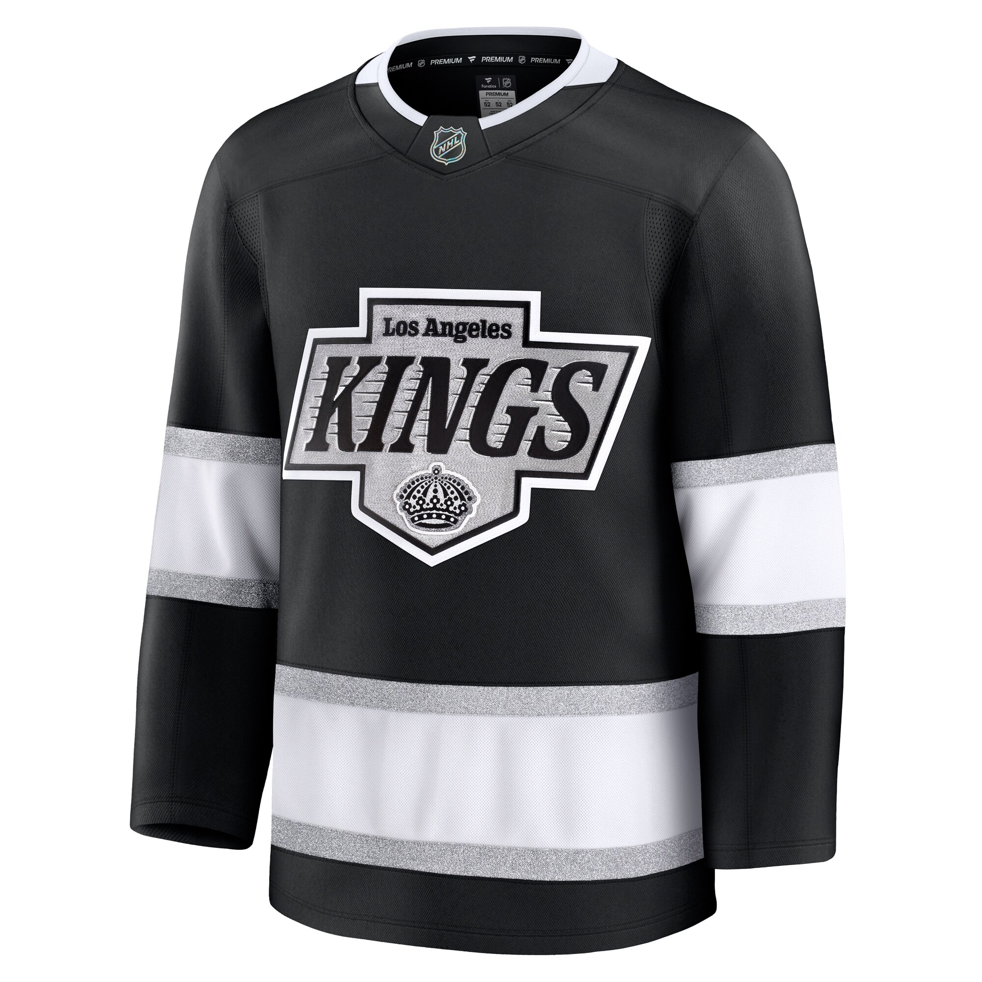 Alternative view of Men's Los Angeles Kings Black Home Premium Jersey - JS784 