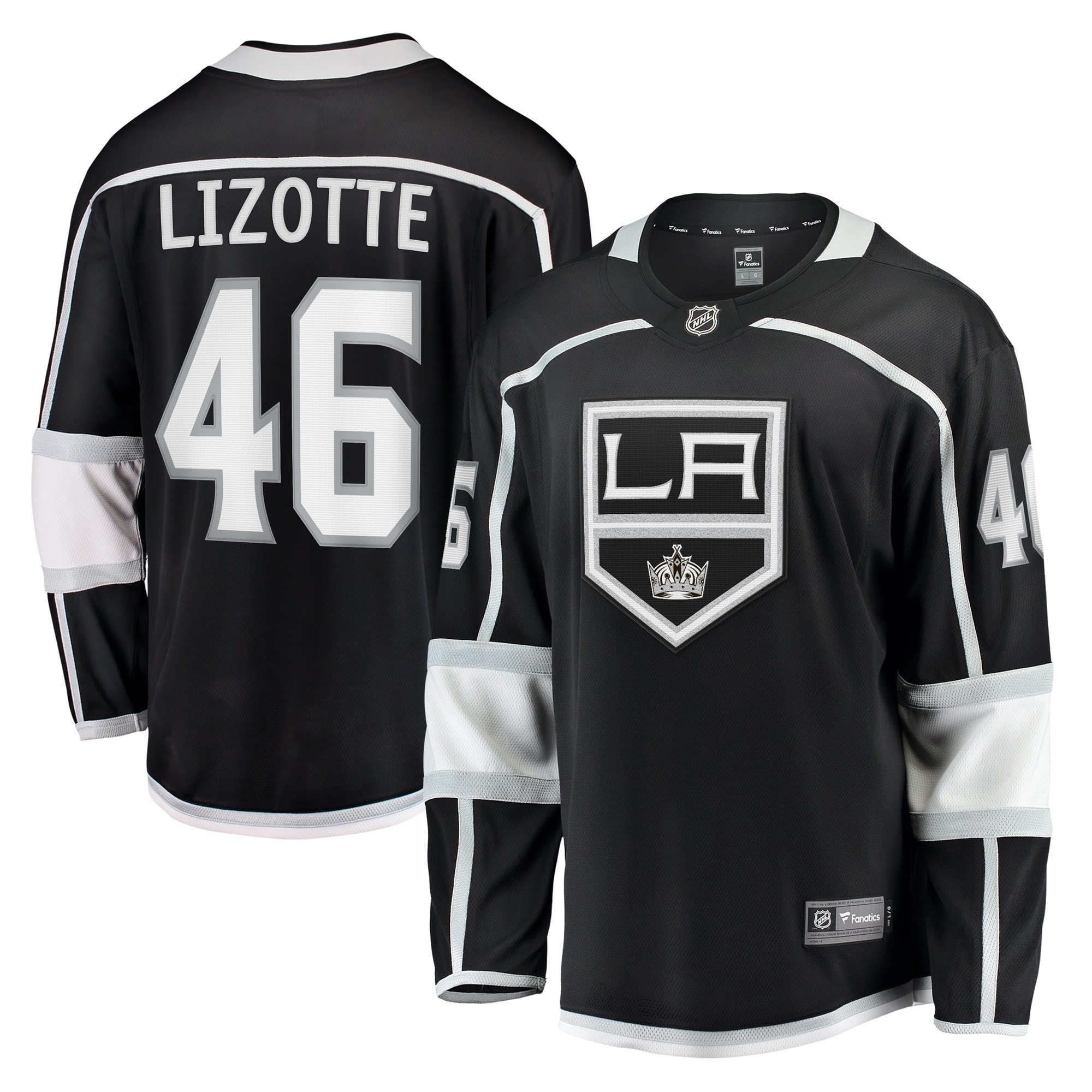 Men's Los Angeles Kings Blake Lizotte Black Home Breakaway Player Jersey - JS268 