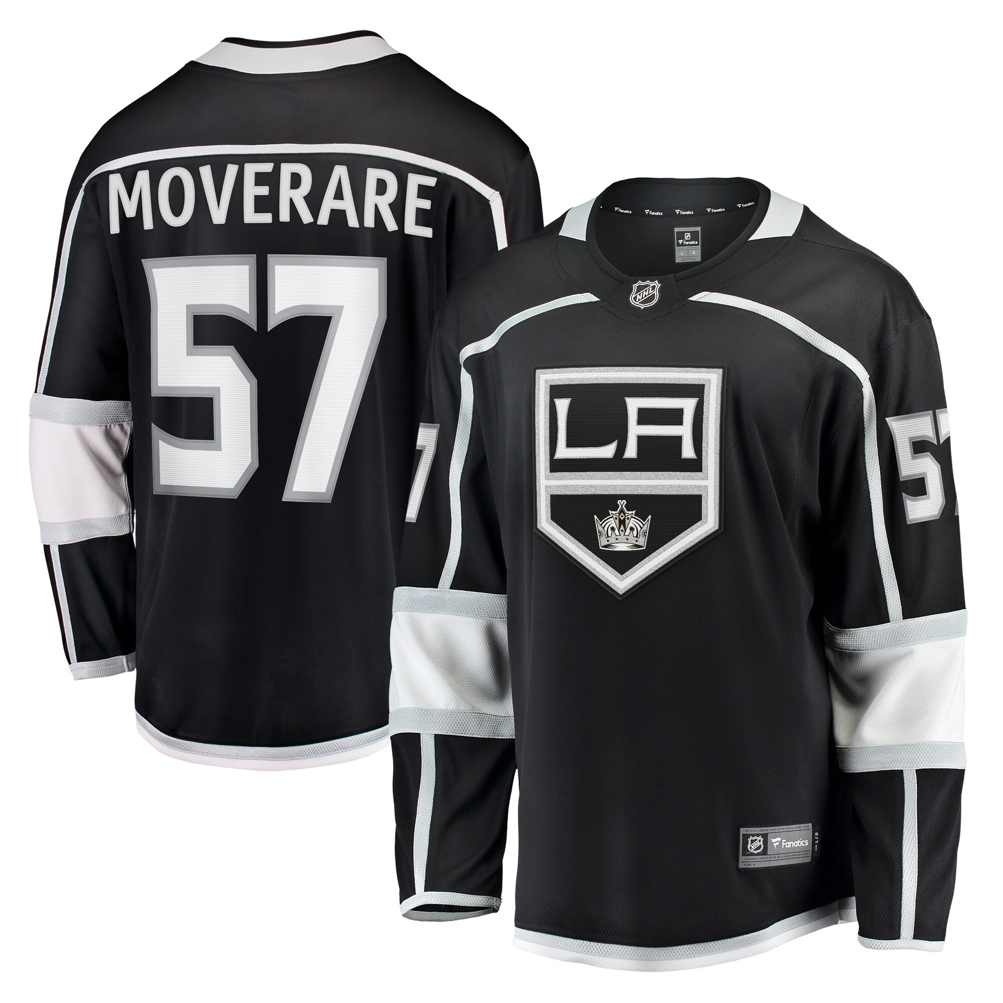 Men's Los Angeles Kings Jacob Moverare Black Home Breakaway Player Jersey - JS779 