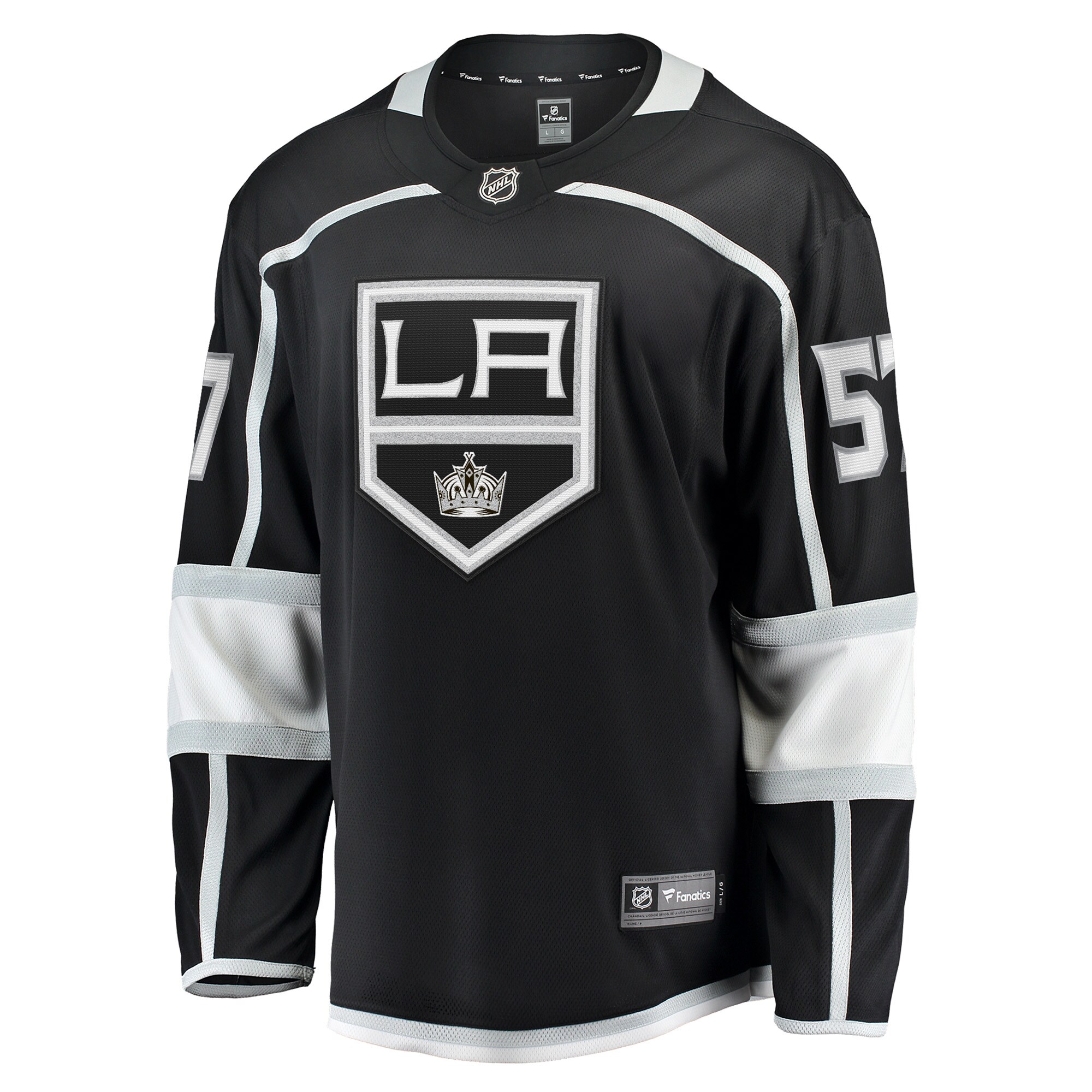 Alternative view of Men's Los Angeles Kings Jacob Moverare Black Home Breakaway Player Jersey - JS779 
