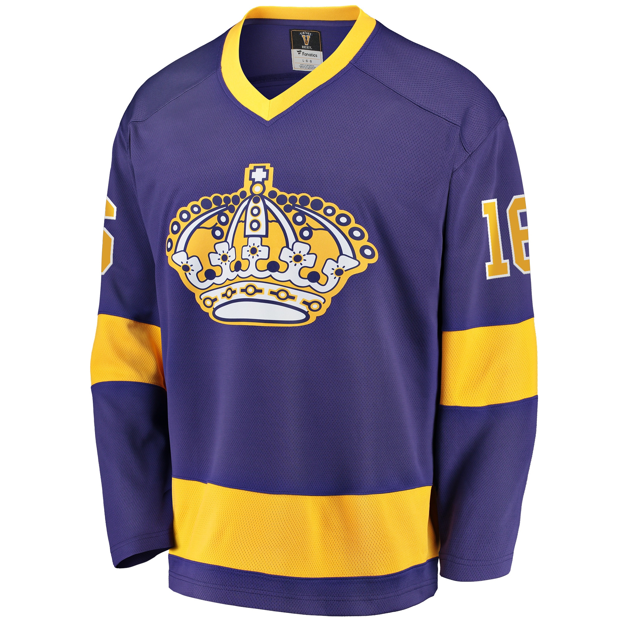 Alternative view of Men's Los Angeles Kings Marcel Dionne Purple Premier Breakaway Retired Player Jersey - JS348 