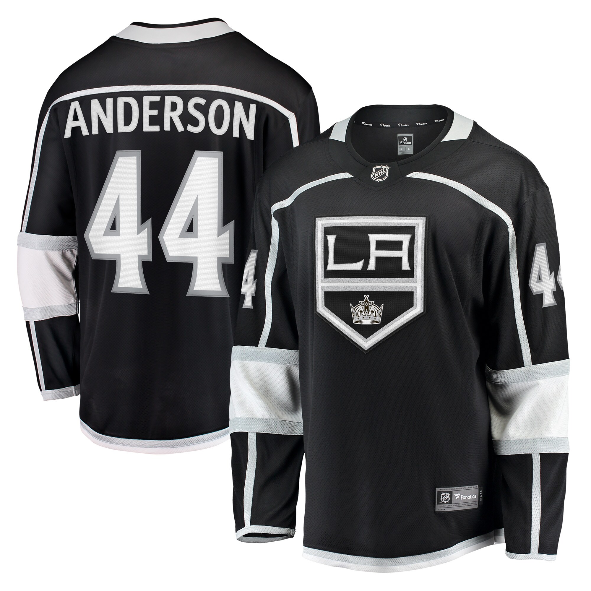 Men's Los Angeles Kings Mikey Anderson Black Home Breakaway Player Jersey - JS599 