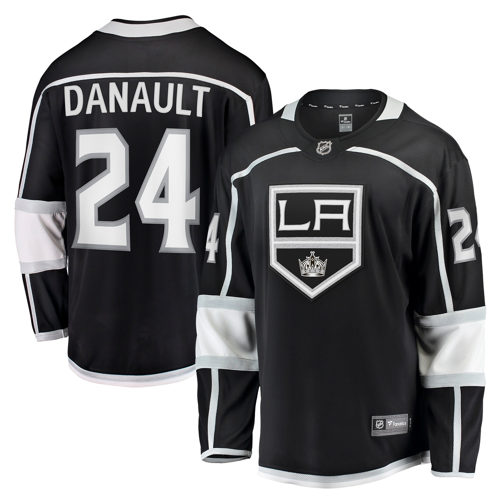 Men's Los Angeles Kings Phillip Danault Black Home Breakaway Player Jersey - JS436 