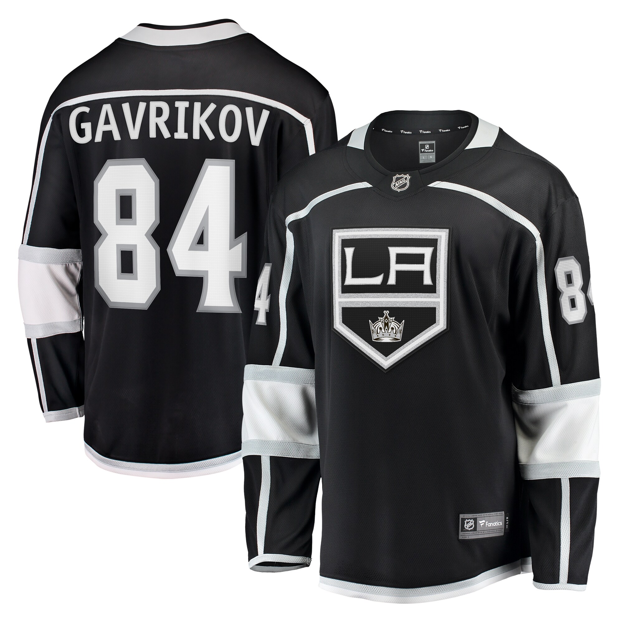 Men's Los Angeles Kings Vladislav Gavrikov Black Home Breakaway Jersey - JS724 