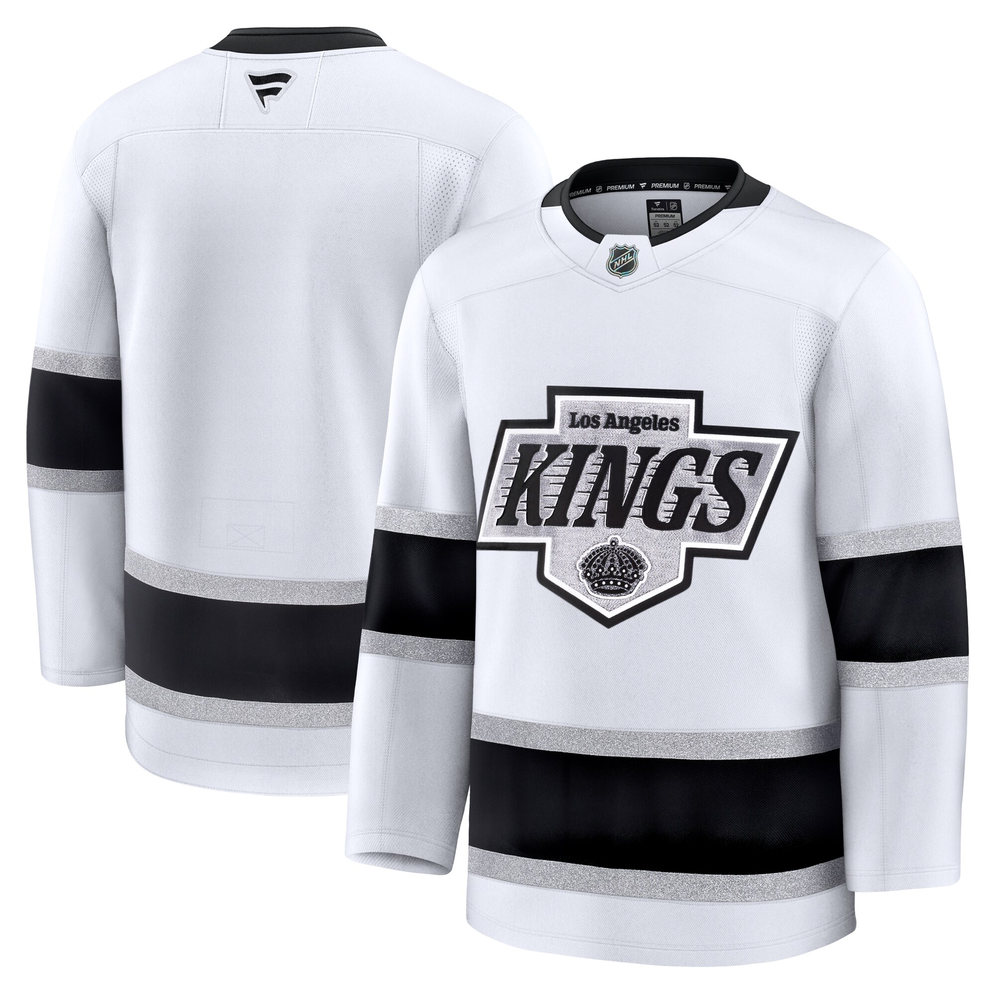 Men's Los Angeles Kings White Away Premium Jersey - JS789 