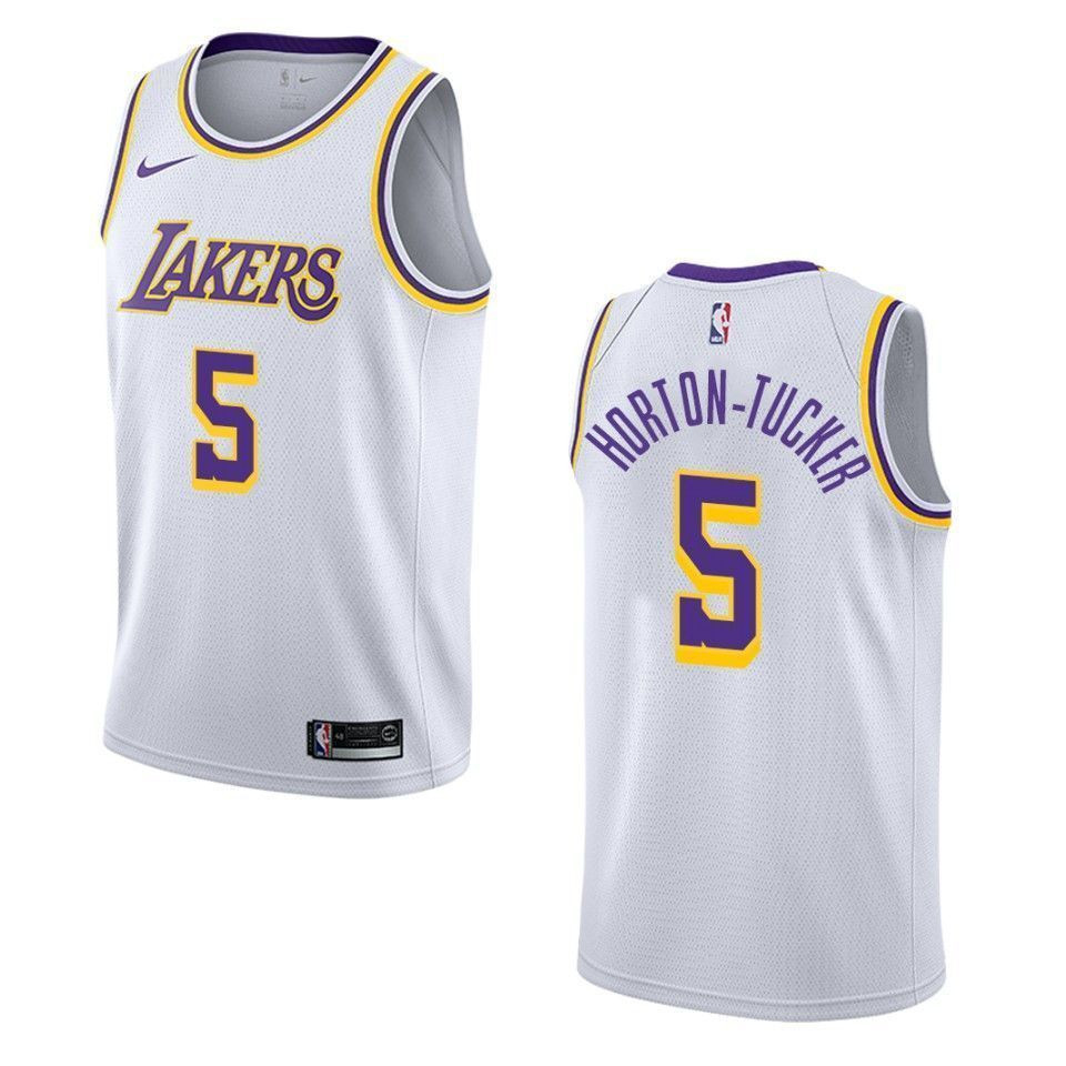 Men's Los Angeles Lakers 5 Talen Horton-tucker Association Swingman Jersey - White - JS534 