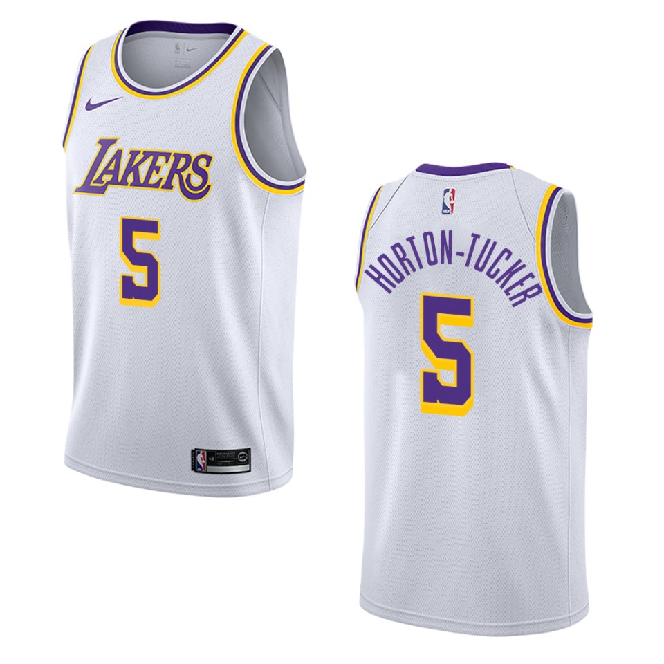 Men's Los Angeles Lakers #5 Talen Horton-tucker Association Swingman Jersey - White