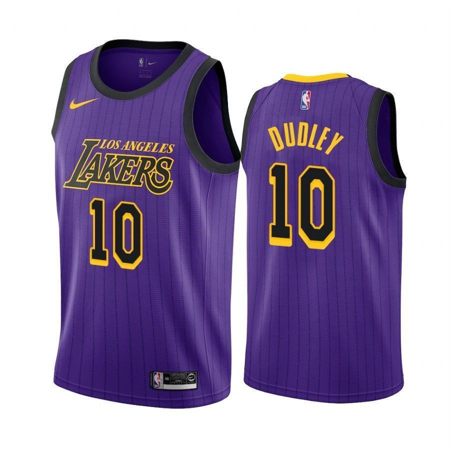 Men's Los Angeles Lakers Jared Dudley 10 City Men's Jersey - JS432 
