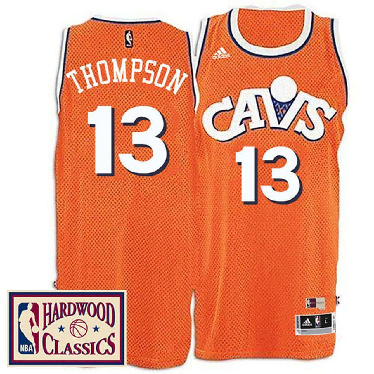 Men's Male 2016-17 Season Cleveland Cavaliers 13 Hardwood Classics Throwback Orange Jersey Tristan Thompson Jersey - JS353 