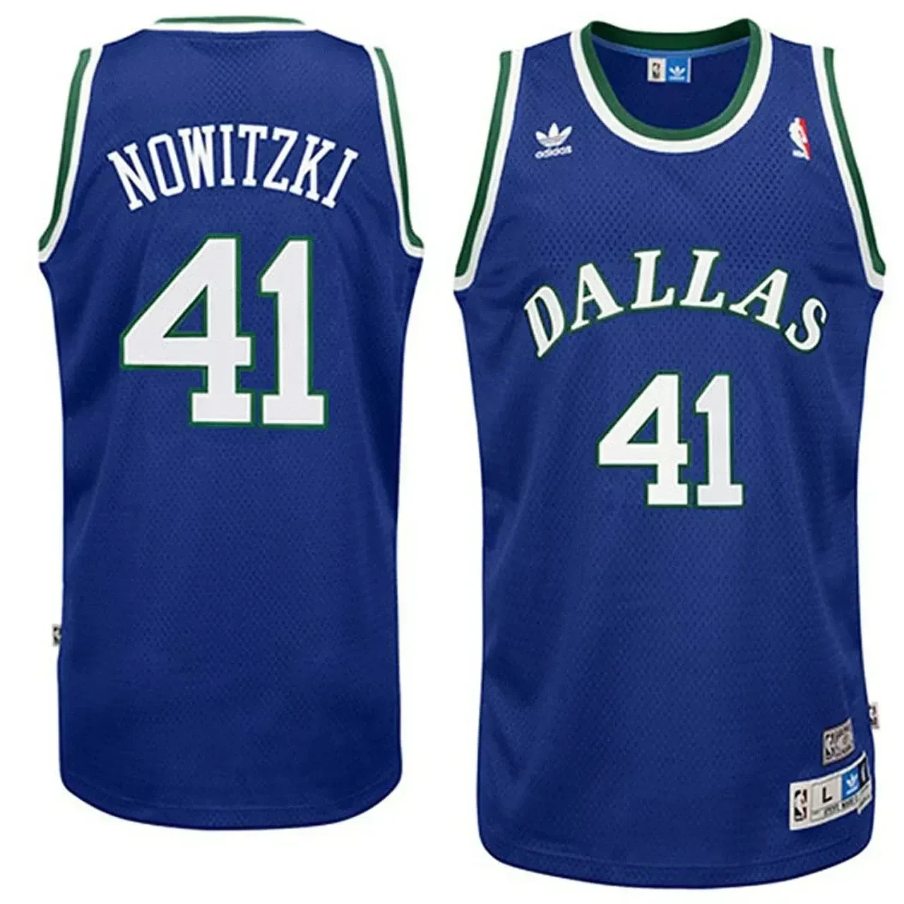 Men's Male Dirk Nowitzki Dallas Mavericks Soul Swingman Throwback Jersey - JS861 