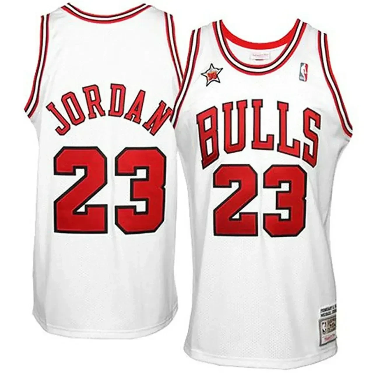Men's Male Michael Jordan Mitchell & Ness Chicago Bulls 23 1998 Throwback Jersey-white Jersey - JS898 