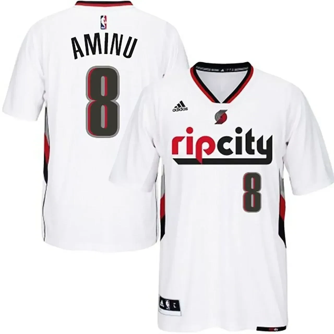 Men's Male Portland Trail Blazers 8 New Swingman Ripcity Pride White Jersey Al-farouq Aminu Jersey - JS467 