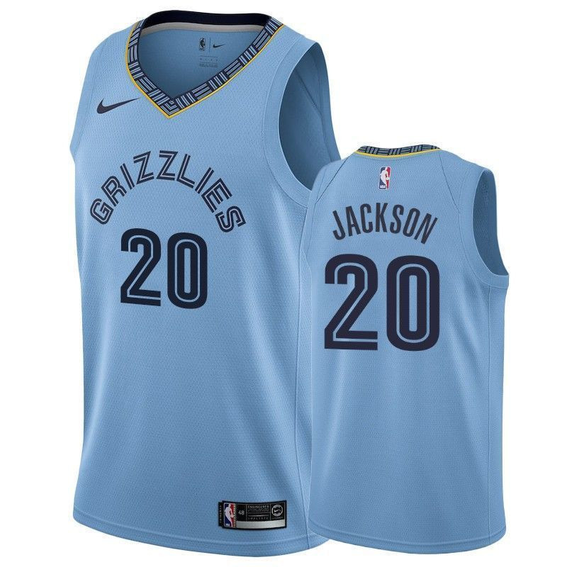 Men's Memphis Grizzlies Josh Jackson 20 Statet Jersey - JS483 