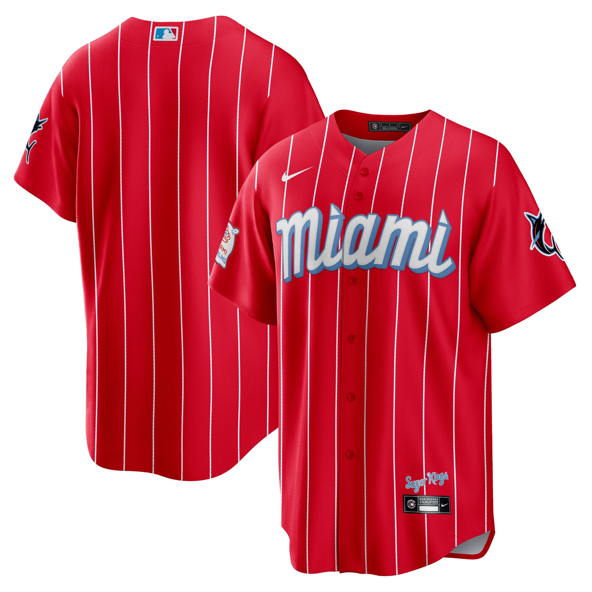 Men's Miami Marlins Red City Connect Jersey 