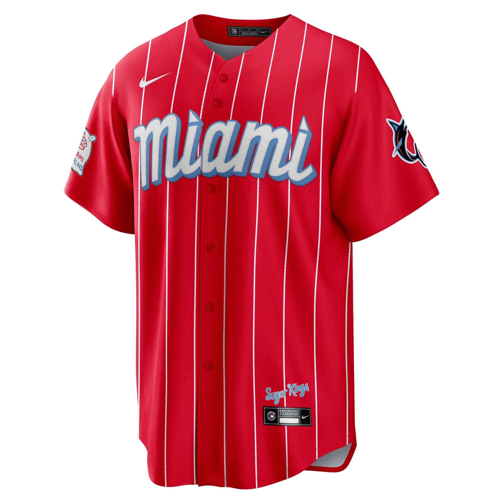 Alternative view of Men's Miami Marlins Red City Connect Jersey 
