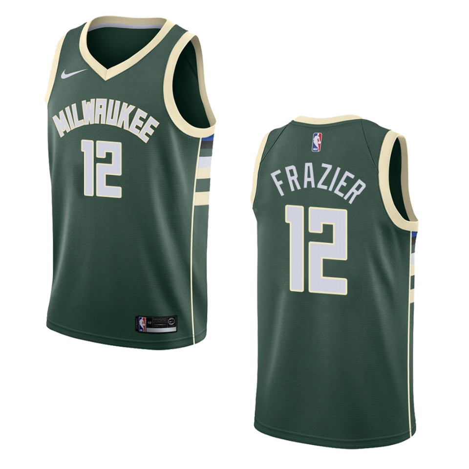 Men's Milwaukee Bucks #12 Tim Frazier Icon Swingman Jersey - Green