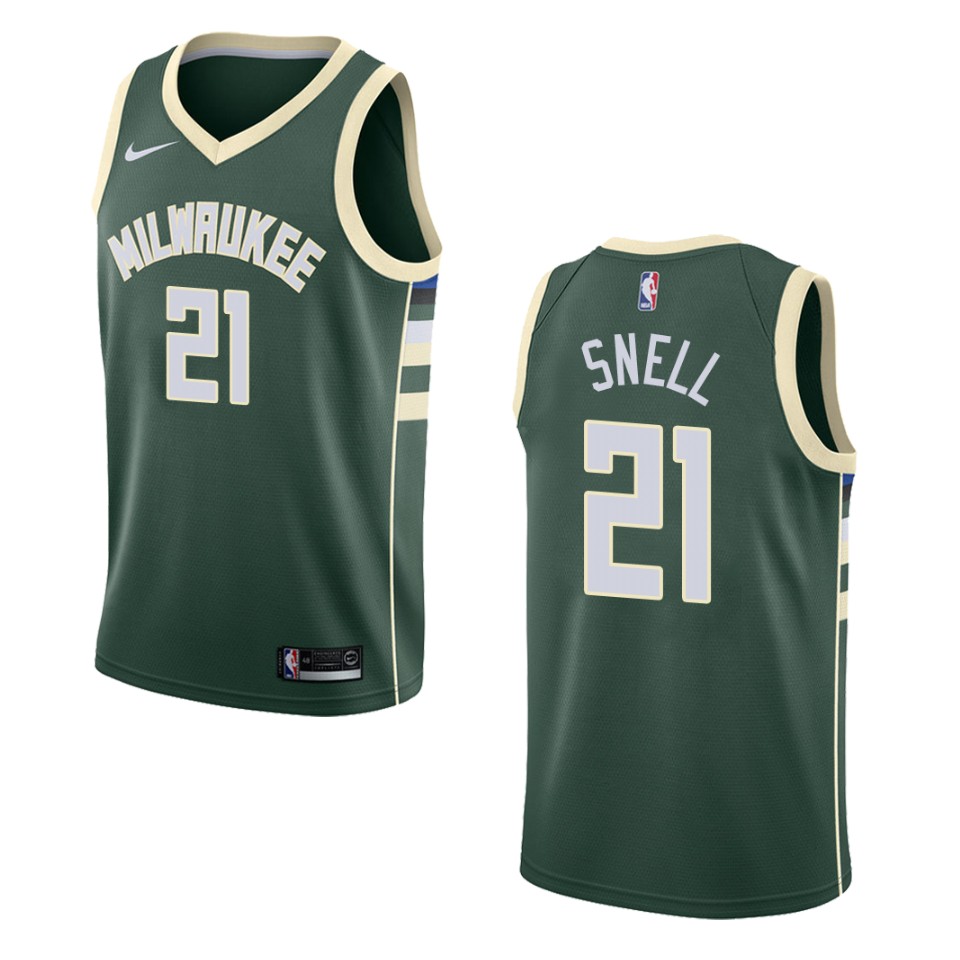 Men's Milwaukee Bucks #21 Tony Snell Icon Swingman Jersey - Green
