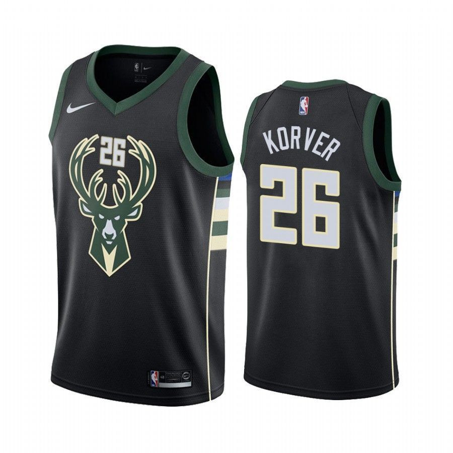 Men's Milwaukee Bucks Kyle Korver 26 Statet Jersey - JS147 